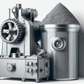 Mixers for powders of hard alloys