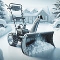 Domestic snow-plough