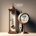 Clocks, barometers, home thermometers