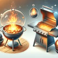 Braziers, barbecues