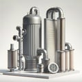 Filtering dust collectors