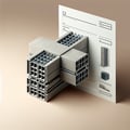 Ferro-concrete crosspieces