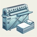 Machinery industrial ironing