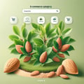 Jeunes plants d'amandier