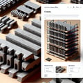 Racks ferro-concrete vibrated