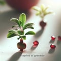 Jeunes plants de grenade