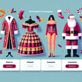 Festive garment and costumes