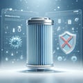 Filter antibacterial