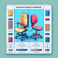 Backs for student's furniture