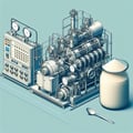 Equipment for the production of milk powder