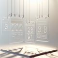 Suspended number sheets