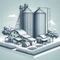 Granaries and silos