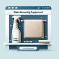 Equipment stain-removing