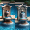 Fountains, waterfalls for pools