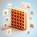 Waffle candy