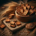Croûtes séchées, seigle
