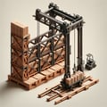 Trestlework, loading platform, lifting platform for piece cargo