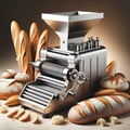 Machines for crushing hard bread