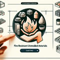 Fire-resistant unmolded materials