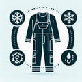 Overalls for protection against low temperatures