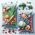 Frozen vegetables, fruits, berries