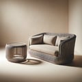 Furniture made of artificial rattan