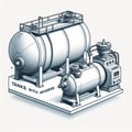 Tanks with mixers