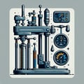 Devices and equipment for hydraulic presses