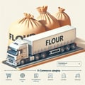 Semitrailers pour le transport de farine