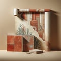 Dressing materials, tile, wallpaper