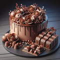 Décoration en chocolat pour gâteaux