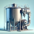 Tanks with agitators mixers