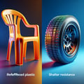 Reinforced plastic products, materials and components