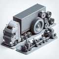 Semitrailers pour le transport de machines