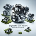 Engines for lawn mowers