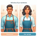 Aprons workers