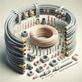 Self-supported insulated wire fittings
