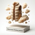 Sleeveless jackets downy