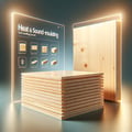 Boards heat- and sound-insulating