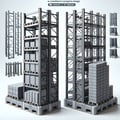 Ferro-concrete racks