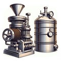 Equipment for refining of vegetable oils