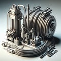 Components and accessories for hydraulic and oil-hydraulics the equipment