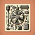 Fans, electric, ceiling, industrial,
