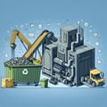 Units for recycling construction waste