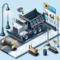 Dump-brush equipment for cleaning of roads, streets, sidewalks, territory of enterprises