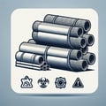 Asbestos-cement pipes