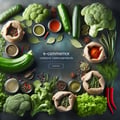 Greens, salads, spices