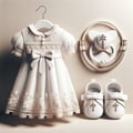 Clothes and accessories for babies christening