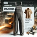 Overalls for shot blasting and sandblasting works