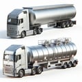 Semitrailers, citernes pour le transport de substances alimentaires